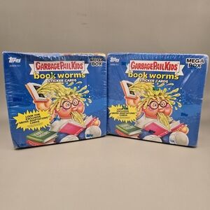 (Lot Of 2) 2022 Topps Garbage Pail Kids Book Worms Sticker Cards Factory Sealed